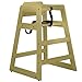 Oypla Stackable Kids Baby Wooden Feeding Commercial Home High Chair - Natural