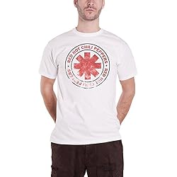 rojo Hot Chili Peppers T Shirt Vintage Classic band logo nuevo Oficial de los