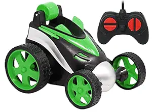 zest 4 toyz RC Stunt Toy Car Vehicle 360? Rotating Rolling Radio Control Electric Race Car Battery Operated Remote Control Car for Kids Boys (Battery Included) Pack of 1 (Random Color AS PER Stock)