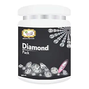 Sibley Beauty Diamond Skin Polishing Face Pack Mask (1 x 500 gm.) - for brightening, smoothening, facial glow, oily dry normal combination skin, men women girls boys - Salon Pack Products