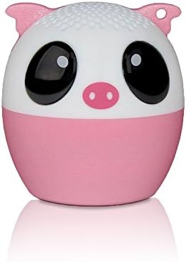 Mini Animal Wireless Speaker, Bluetooth Portable Lucky Pink Pig Rechargeable Battery Speaker with Powerful Rich Roomfilling Sound/3W Audio Driver/Remote Selfie Function for Cellphone Laptop Tablets