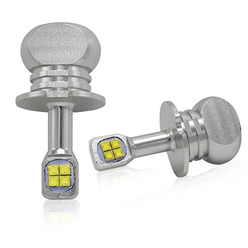 H3 Led bombillas antiniebla 80W 1500LM 6000k Blanco CREE Kit de conversión de faros antiniebla para automóvil motocicleta DRL Luces antiniebla delanteras Lámparas -1 año de garantía