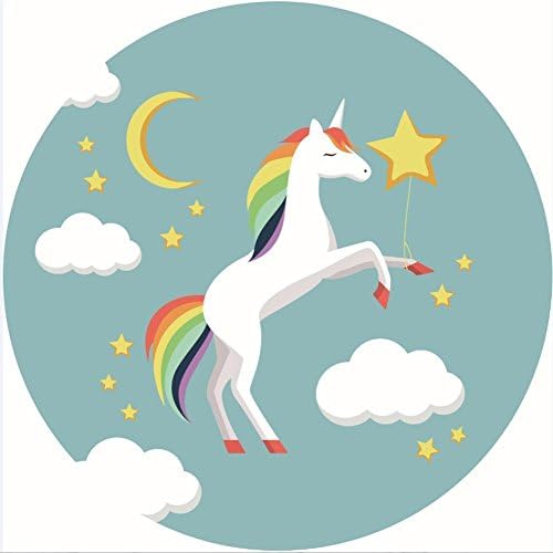 NEWSTARTS New Tassels Unicorn Microfiber Round Beach Towels Design Beach Blanket summer