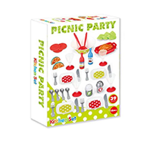 Kids 39 pcs Picnic Party Kitchen Toy Play Set Bright Colors Children Girls Plastic Dining Dinner Cutlery Mugs Glass Plates Try Salad Bowl Vegetables Outdoor Garden Camping Picnic Carry Set Fun Gift (SI-TY1066) reviews Kids 39 pcs Picnic Party Kitchen Toy Play Set Bright Colors Children Girls Plastic Dining Dinner Cutlery Mugs Glass Plates Try Salad Bowl Vegetables Outdoor Garden Camping Picnic Carry Set Fun Gift (SI-TY1066)