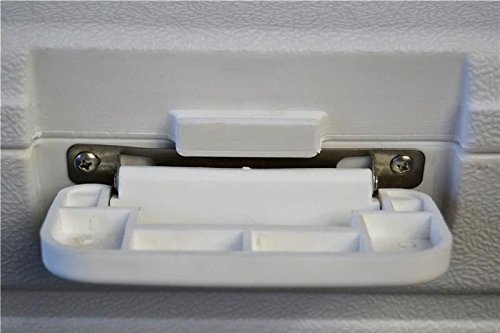 Kühlbox Eisbox Kühltasche mit Thermometer und Rollen Weiß (45 Liter ) - 7