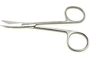 H2GEAR Nail Curved Scissors Cuticle Clipper 5” Manicure Pedicure - Stainless Steel (5")