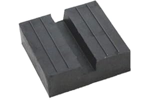 GUMMIPRODUKT 120x120x25mm Gummiauflage mit Nut Gummi-Unterlage Auflage Wagen-Heber Hebebühne eckig Auto Klotz Rangier-Wagenheber Puffer Reifen Reifenwechsel LKW Räder KFZ Tuning Zubehör