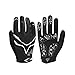 Produktbild Vgo Glove Fahrradhandschuhe, aus Lycraspandex und Sythetikleder, Touchscreen Vollfinger-Fahrradhandschuhe, Reithandschuhe, Outdoor Sports Handschuhe für Männer (Schwarz mit weiß ODER blau, Größe 9/L & 10/XL)