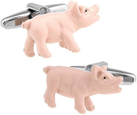 Pink Pig Cufflinks for Men's Birthdays, Weddings and Special Occasions | Cufflinks for Men