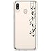 Price comparison product image Robinsoni Case Compatible with Samsung Galaxy A40 Soft Silicone TPU Case Glossy Gel Rubber Cover Ultra Soft Flexible Transparent Crystal Flowers Case Ultra Thin Case for Galaxy A40, Panda Ladder