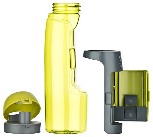 Wasserflasche Sport mit Fach für Geld, Schlüssel / praktische Flasche für Fitness, Training, Gym, Outdoor, Schule, Freizeit / Trinkflasche – BPA frei, auslaufsicher / sports water bottle – 750ml - 4