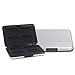 Price comparison product image Owoda 16 Slot Aluminum Waterproof SD / TF Memory Card Storage Box shockproof Travel Carrying Case for 12 piece SDHC / SDXC / Micro SD card (White)
