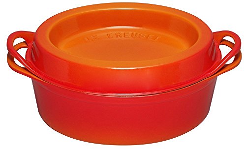 Preisvergleich Produktbild Le Creuset Gusseisen Doufeu Saftbräter oval 30 cm, ofenrot