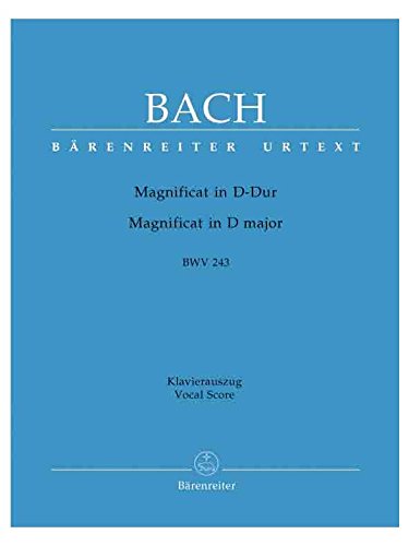 J S Bach Magnificat In D Bwv 243 Vocal Score Buy Online In Dominica At Dominica Desertcart Com Productid 57620301