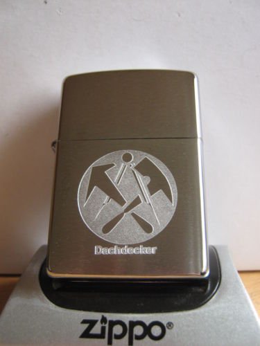 Zippo Feuerzeug Handwerkszeichen Dachdecker