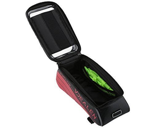 Vdealen Wasserdichte & Stoßfeste Fahrrad Handy Rahmen Tasche, Handyhalterung für 4,2 ~5,7 Zoll iPhone, Smartphone, Samsung, LG, Nexus, Sony, HTC (Schwarz & Silber, M/ 4.7 Zoll) - 4
