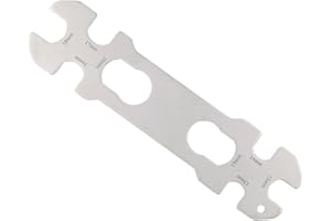 HOUSON Uniwersalny płaski klucz piasty do naprawy roweru, 8 rozmiarów (13-20 mm), ze stali nierdzewnej i antypoślizgowy design, kompaktowy do rowerów MTB/wyścigowych