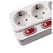 Produktbild Heitronic Tischsteckdose, abschaltbar, weiß, Kabel 150cm, mit Kindersicherung, 5-fach