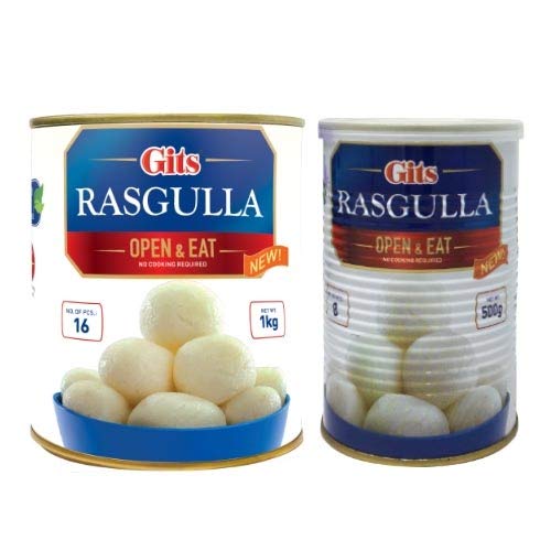Gits Rasgulla 1kg with 500g Rasgulla Free
