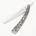 Witasm Straight Razor Set Cut Throat Barber Razor Shavette with Gold Handle & Rose Wood Case