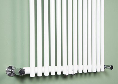 Designheizkörper Designer Heizung Vertikal 1400x580mm Weiß - 4