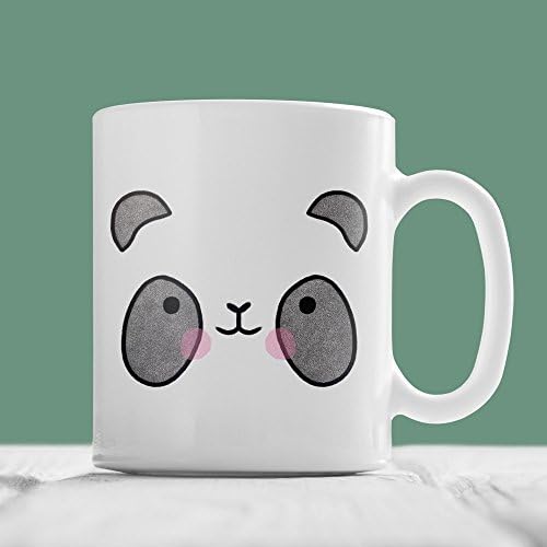 Panda Mug, Cute Hand Illustrated Coffee Ceramic Cup, Funny Nerd Geek Animal Birthday Christmas, Gift For Him, Gift For Her, Pandas, Zoo