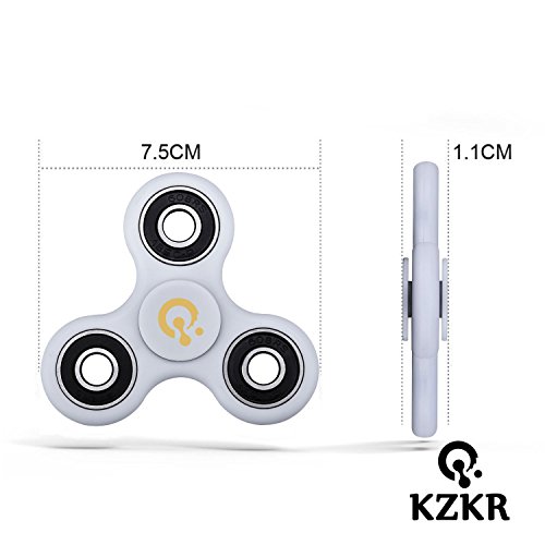 Hand Spinner KZKR Fidget Toys Finger Spielzeug für Kinder und Erwachsene Spielzeug transparent weiß Leuchtend FBA - 3