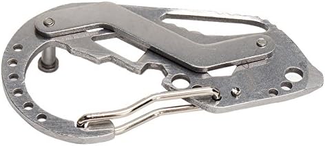 Stainless Steel Multi Function Tools key Ring Holder Clamps Key Chain for Outdoor Sports