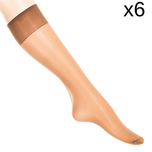 Marie Claire e Kler Medias Altas Set x6 15D Tabaco M