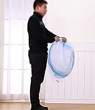 YOUJIA Single Tür Insektenschutz Fliegengitter Moskitonetz mobil Babymoskitonetze für Indoor Outdoor Blau 120*200*145CM - 4