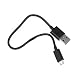 Produktbild m-one schwarz 20 cm kurz Micro USB Daten Sync Ladekabel für – Motorola Razr i XT890
