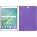 Produktbild PhoneNatic Case für Samsung Galaxy Tab S2 9.7 Hülle Silikon lila X-Style Cover Galaxy Tab S2 9.7 Tasche + 2 Schutzfolien