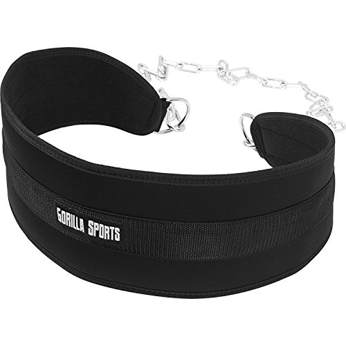 Nylon Dip Gürtel Dipping Belt Dipgürtel inkl. Kette und Karabiner - 9