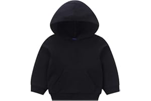 Taigood Sudadera con Capucha para Niños Otoño Sólido Bolsillo Pullover Trajes de Sudadera Tops Ropa