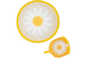 Fisura – Ventaglio rotondo pieghevole. Ventilatore portatile pieghevole originale. Frisbee pieghevole. Ventaglio portatile per feste. 20 cm.