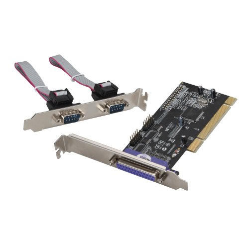 I-TEC PCI Karte 2x seriell 1x parallel Adapter Ausgang zusaetzliche Slotblende fuer RS232