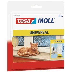 Preisvergleich Produktbild tesa 10 x Gummidichtung tesamoll 6mx9mmx6mm weiß