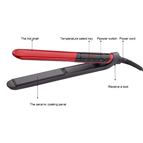 Hair Straightener Ceramic Coating Does Not Hurt Hair Curler Bangs Curls Straight Volume Dual-Use Electric Splint Red 220-240V Hair Straightener Ceramic Coating Does Not Hurt Hair Curler Bangs Curls Straight Volume Dual-Use Electric Splint Red 220-240V