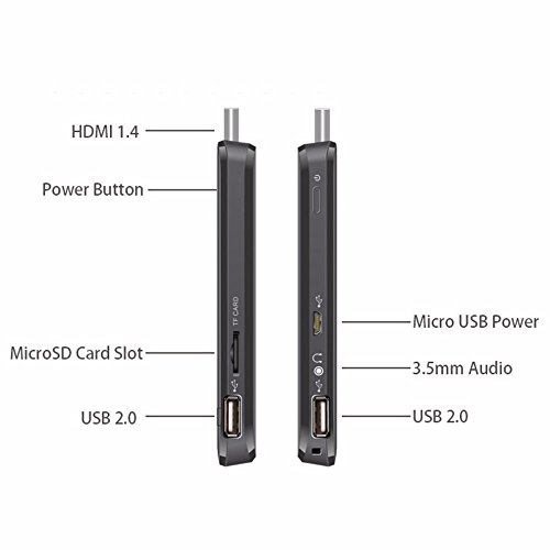MeeGoPad T05 smart Cooling Fan Version Licensed Windows 10 Mini PC,Intel Atom Baytrail CPU 2GB RAM/32G Storage WIFI 802.11b/g/n Bluetooth 4.0 TV BOX Small Compute Stick -Black - 8