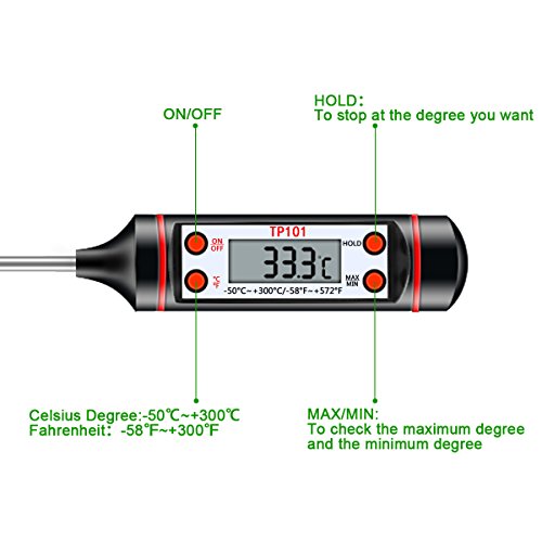 Digitales Küchen Thermometer für BBQ Fleisch Steak Braten Im Ofen - 2