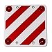 Produktbild Quadratisches Warnschild mit roten Reflektoren ideal für den Wohnwagen oder Anhänger • Warntafel Gefahrgut Fahrradträger Wohnmobil Caravan Traktor