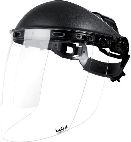 Advanced Bolle Sphere SPHERPI Clear Safety Face Shield with Headgear [Pack of 1] --