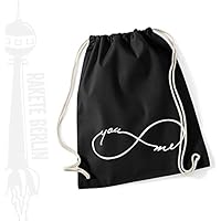 Turnbeutel Rucksack Baumwolle ' Infinity you & me '