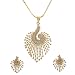 YouBella Jewellery CZ Designer Peacock Pendant Neckalce Set with Chain and Earrings for Girls and Women RS.499.00
