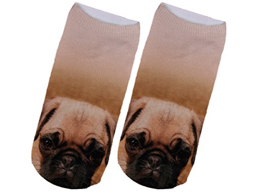 Preisvergleich Produktbild Sneaker Socken Haustiere Hund Mops Möpse Hunde Strümpfe Tier Tiere Socke