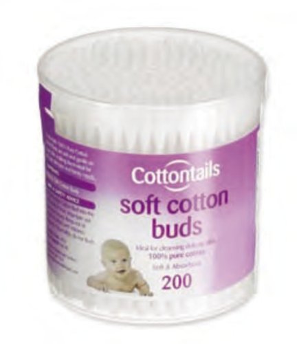 Cottontails Cotton Buds 200's X 12, (Price inclusive of 20% VAT)