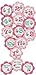 Baby Monthly Stickers Girl - place on onesies or on baby clothing