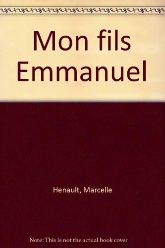 couverture de : MON FILS EMMANUEL