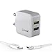 U-Globe 2.4 A Dual USB Charger For Mobile With 1 Meter USB Cable,(White) RS.349.00