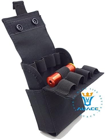 Multifunction Survival Gear Tactical Pouches Molle Pouches 25 Round Magazine Pouch , Outdoor Camping Portable MOLLE PALS 25 Round 12 Gauge Shells Shotgun Reload Magazine Pouch BK